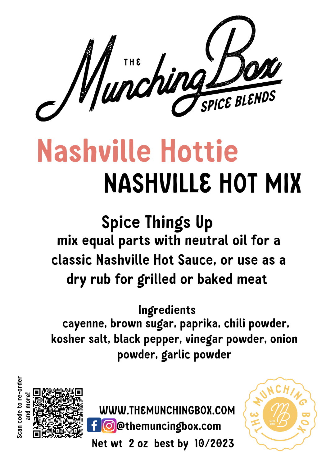 Nashville Hottie (Nashville Hot Sauce Mix)